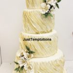 Ruffle wedding cake Toronto