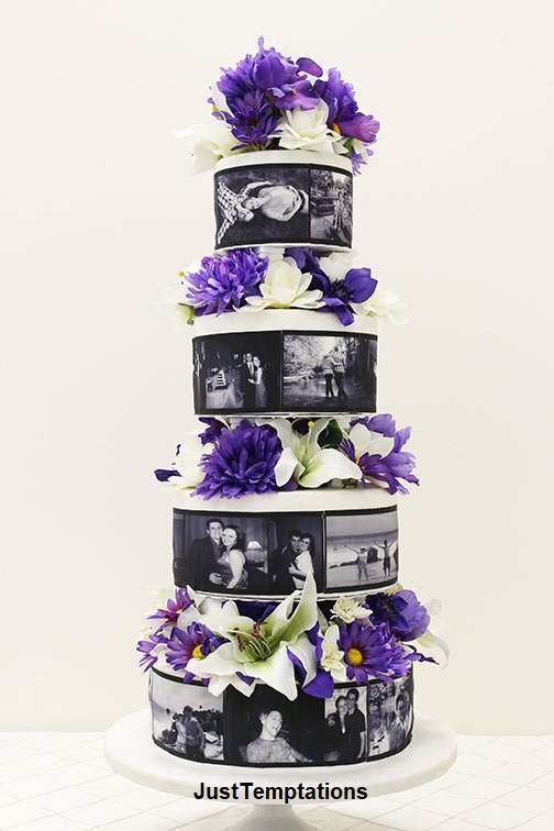 wedding cake with pictures