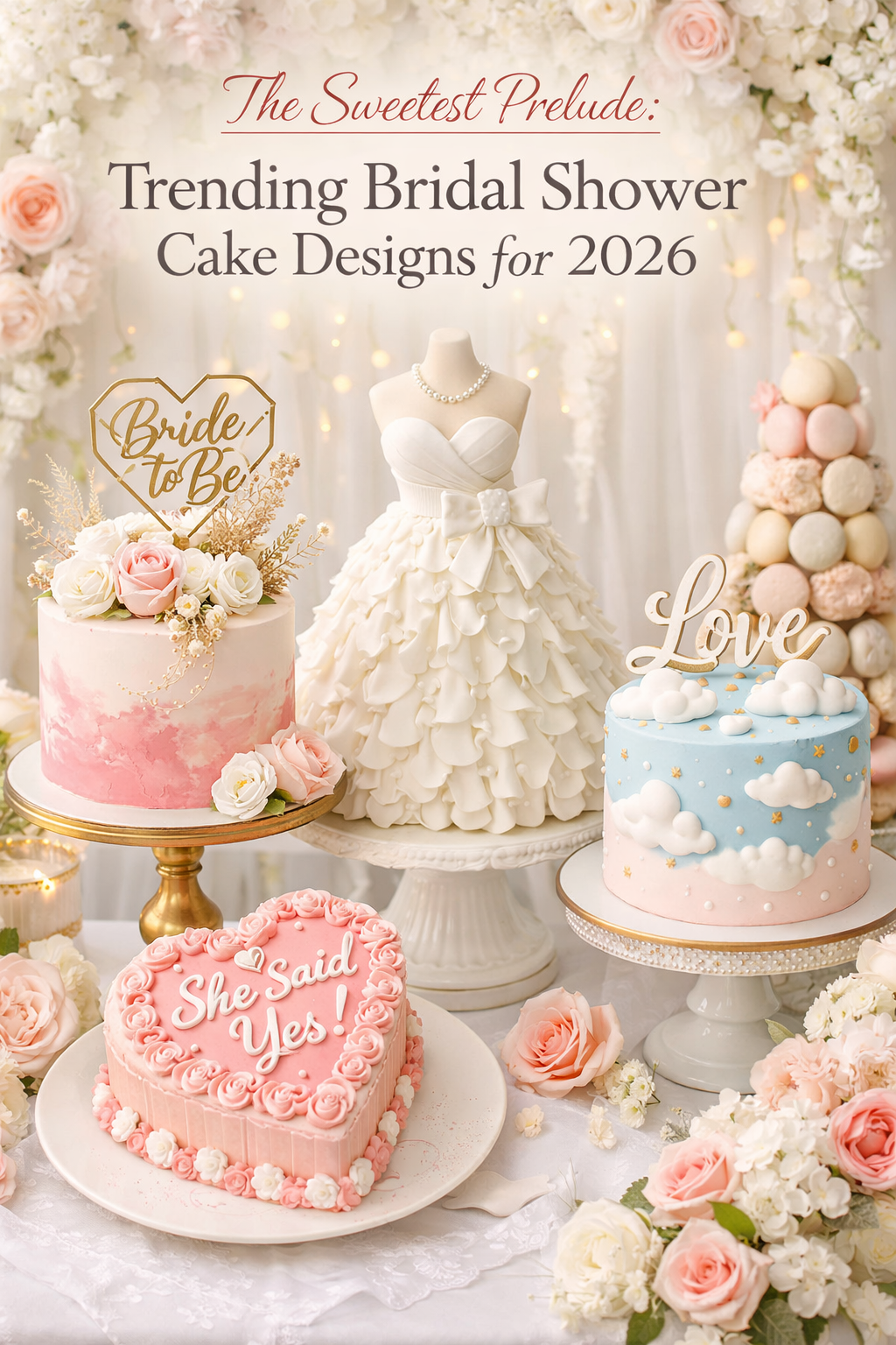 Trending Bridal Shower Cake Designs for 2026