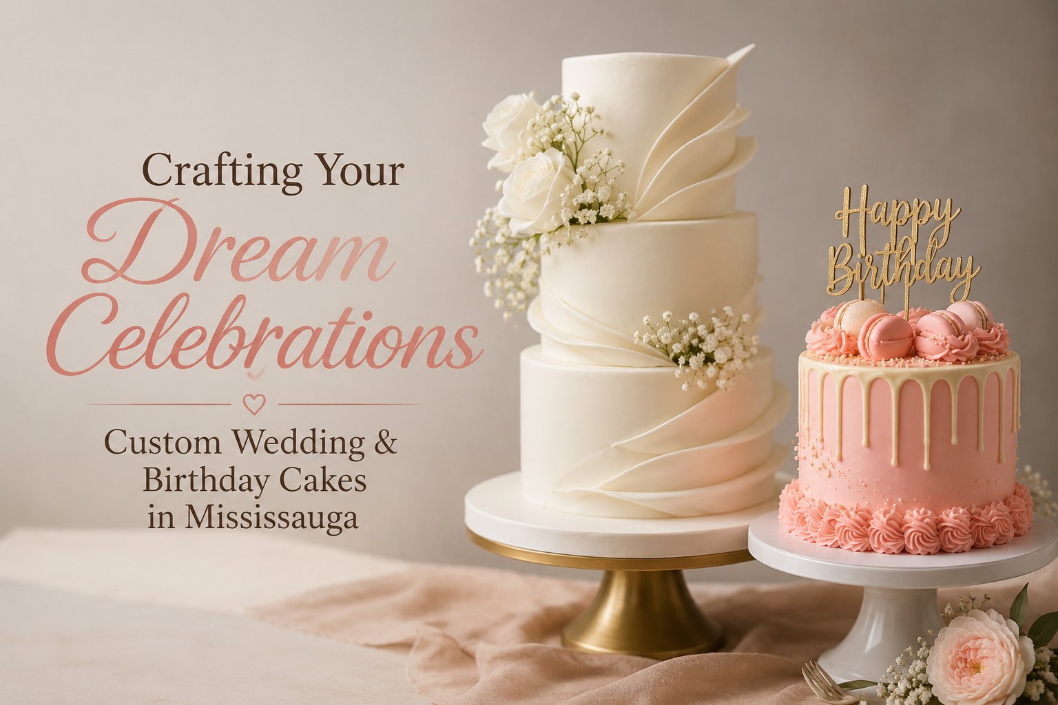 Custom Wedding & Birthday Cakes in Mississauga