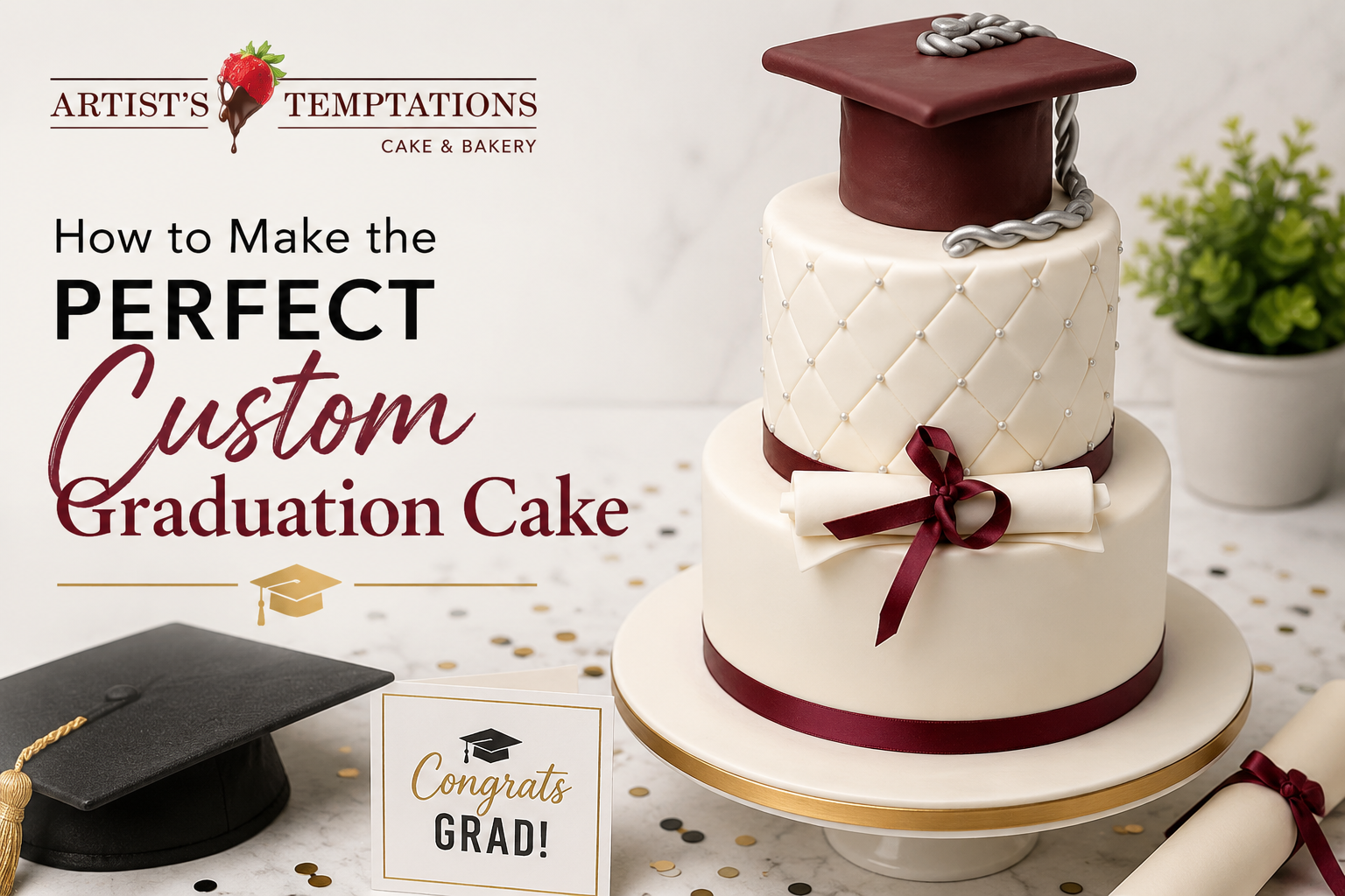Custom Graduation Cake